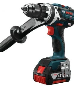 Factory Reconditioned Bosch HDH183-01-RT 18V 4.0 Ah EC Cordless Li-Ion Brushless Brute Tough 1/2 In. Hammer Drill Driver Kit -Bosch shop bshrhdh18301rt b