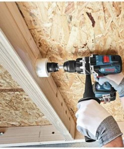 Factory Reconditioned Bosch HDH183-01-RT 18V 4.0 Ah EC Cordless Li-Ion Brushless Brute Tough 1/2 In. Hammer Drill Driver Kit -Bosch shop bshrhdh18301rt f