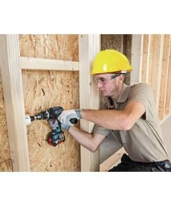 Factory Reconditioned Bosch HDH183-01-RT 18V 4.0 Ah EC Cordless Li-Ion Brushless Brute Tough 1/2 In. Hammer Drill Driver Kit -Bosch shop bshrhdh18301rt g