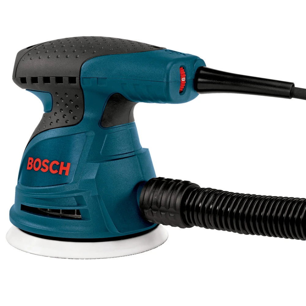Factory Reconditioned Bosch ROS20VSC-RT 5 In. VS Palm Random Orbit Sander Kit With Canvas Carrying Bag 4 Factory Reconditioned Bosch ROS20VSC-RT 5 In. VS Palm Random Orbit Sander Kit With Canvas Carrying Bag - Image 4