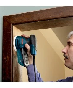 Factory Reconditioned Bosch ROS20VSC-RT 5 In. VS Palm Random Orbit Sander Kit With Canvas Carrying Bag 18 Factory Reconditioned Bosch ROS20VSC-RT 5 In. VS Palm Random Orbit Sander Kit With Canvas Carrying Bag -Bosch shop bshrros20vsc rt h